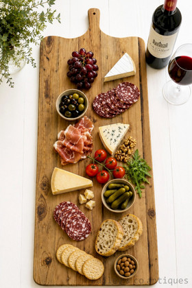 French charcuterie serving board, extra large serving board, 102cm serving board, recycled fir wood serving board, rustic charcuterie board, farmhouse serving board, French kitchen décor, grazing board, cheese board, antipasto serving board, reclaimed timber serving board, oversized serving board, rustic kitchen styling, French farmhouse accessories, Bailey & Co.