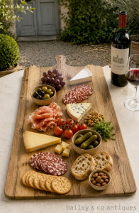 French Style Huge Recycled Wooden Charcuterie Serving Board – Rustic Seconds Warehouse Clearance - REDUCED from $175 - NOW ONLY $55 - C17
