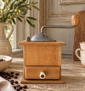 Vintage French Deco Coffee Grinder Bakelite Turning Knob - RF184d