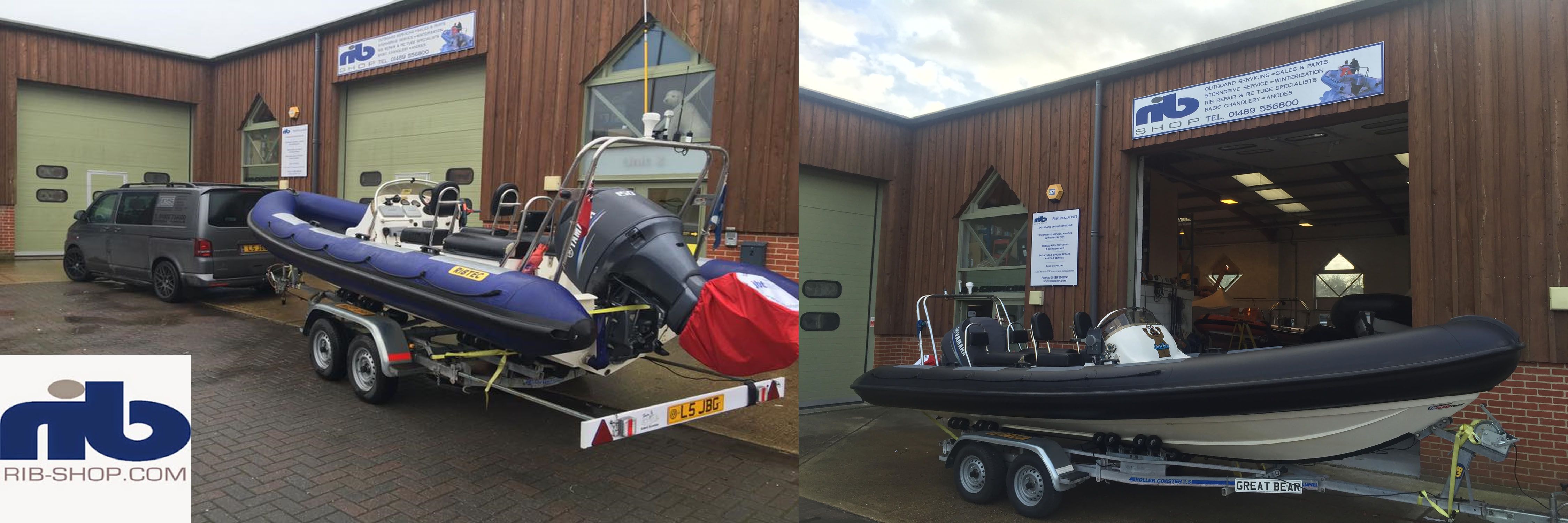 Ribtec 655 Hypalon tubes go from blue to matte black Rib Shop Ltd