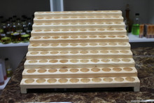 100 holes Plain Wooden Display Rack for 1 oz Boston Round only