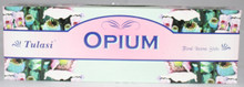 Tulasi Opium Incense sticks 4 X 8 STICK PACKS + 1 FREE INCENSE HOLDER