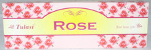 Tulasi Rose Incense sticks 4 X 8 STICK PACKS + 1 FREE INCENSE HOLDER