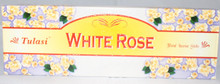 Tulasi White Rose Incense sticks 4 X 8 STICK PACKS + 1 FREE INCENSE HOLDER