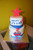 Two tiered, stacked cake.  Buttercream covered. Fondant accents. 
Servings: 32