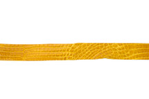 Belt Strip Alligator Glazed Yellow 38 mm