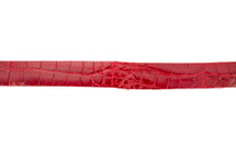 Belt Strip Alligator Glazed Red 38 mm