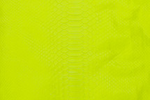 Python Skin Reticulated Back Cut Neon Yellow