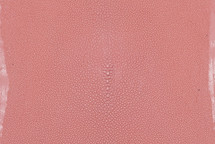Stingray Skin Long Shape Shagreen Pink 4"