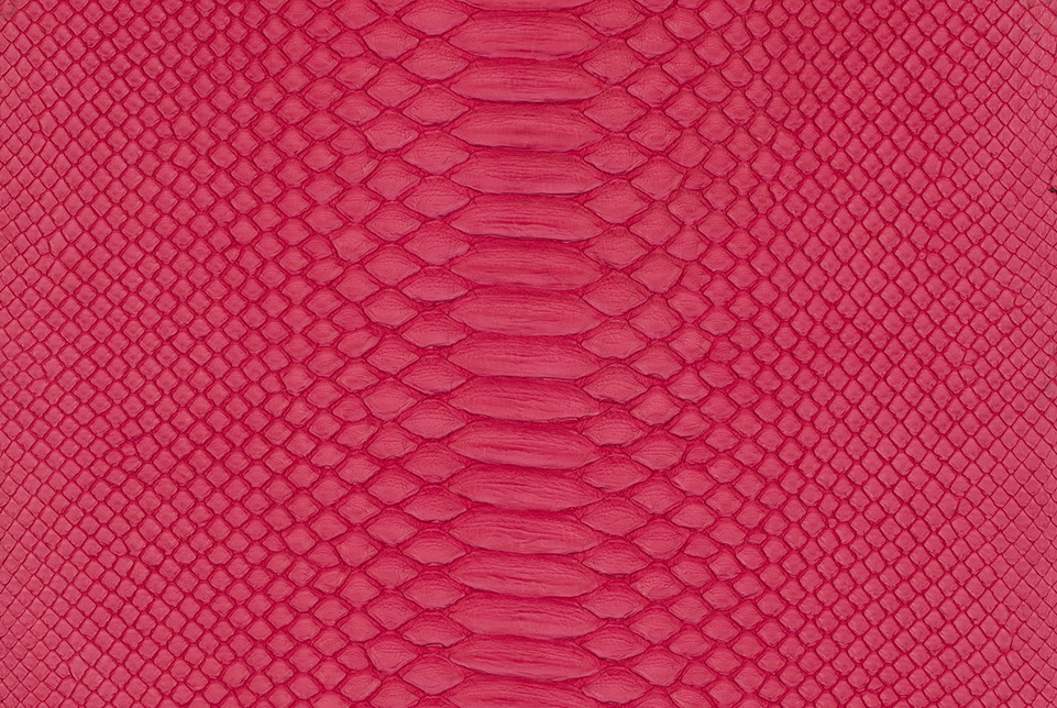 Half Tote / Neon Pink Python