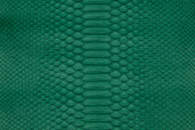 Python Skin Short-Tailed Matte Amazon Green