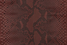 Python Skin Reticulated Front Cut Unbleached Matte Oxblood