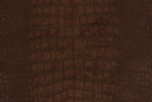 Alligator Skin Belly Suede Brown 30/34 cm