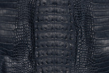 Alligator Skin Hornback Matte Navy 30/34 cm