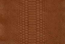 Python Skin Short-Tailed Matte Cognac