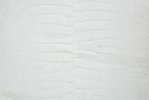 Alligator Skin Belly Suede White 35/39 cm