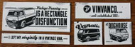 "VinVanCo" Multi-Vintage Van Bumper Sticker