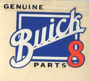 Vintage Genuine Buick 8 Parts Water Slide Decal
4 1/2" x 4 1/2"
Use this on your restoration