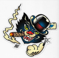 Vince Ray Black Cat Sticker