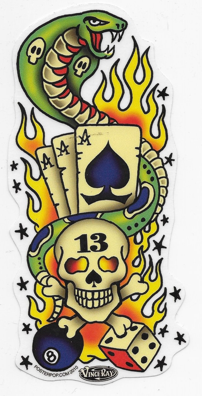 Lucky 13 13 Stickers for Sale | Redbubble
