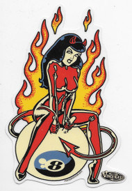 Vince Ray Space Hopper Girl Sticker