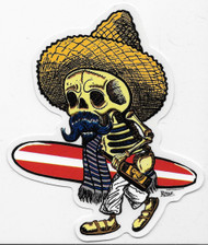 Kruse El Borracho Surfer Sticker