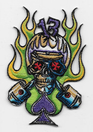 Von Franco Cycle Skull Patch