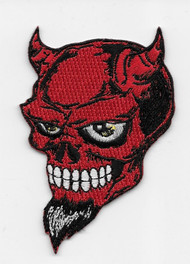 Red Devil Skull patch