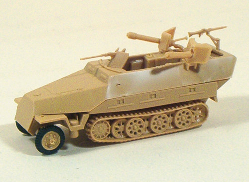 Sd.Kfz 251/16 D Half Track w/Flamethrower Trident 90128 Plastic 1/87 ...