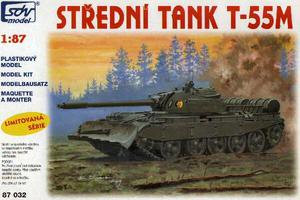 1/87 Scale SDV 87025 Unfinished Plastic Kit Soviet T-55A Main Battle Tank 
