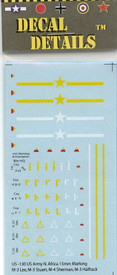 US North Africa Battalion/Company Markings. I-94 US130, New 1/87 & Smaller Scale