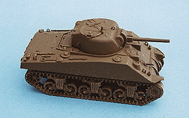 M4 Sherman Early Production. Heisers 5000, Plastic/Resin 1/87 Unassembled Kit.