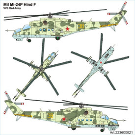 Mil Mi-24P Hind-F Helicopter, Soviet Union. Arsenal-M 223600021 Plastic
