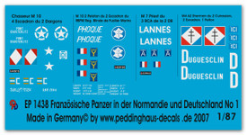 1438 French tanks in Normandy & Germany