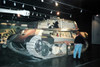 Photograph of sectioned German Tiger II tank, at the Patton Army Museum.