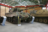 Color Photo with production (Henschel design) turret on display at the Duetches Panzermuseum Munster, Germany.