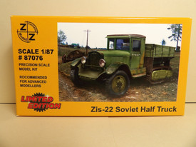 Russian WWII ZiS-22 Half Track Z+Z Modell 87076 New 1/87 Scale Plastic Kit 