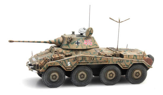 Sd.Kfz.234/2 Puma Armored Car Artitec 6870195 New 1/87 Scale Finished  Minitanks
