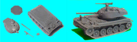 AMX 13 with Chaffee Turret WSW 870105 New 1/87 Resin Kit Unfinished
