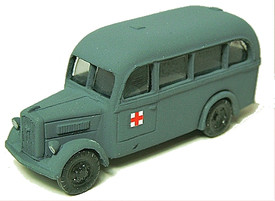 Opel Blitz 1.5ton Ambulance Bus, ADP 11313 Plastic 1/87 Scale Kit Unfinished