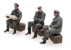 Resting German Soldiers WWI Artitec 387.357 Resin 1/87 Painted Finished Minitank
