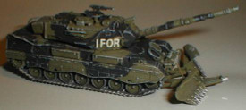 Mine Plow for M60 / M1 Tanks, MR Model 87015 Cast  White Metal 1/87 Unfinished Kit