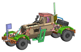 Husky Mine Detection Vehicle, Arsenal-M 114200621 Resin 1/87 Kit Unfinished