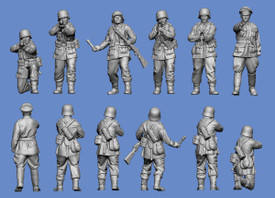 Wehrmacht Summer 1940 - 1942 Germania 145, Resin 1/87 Scale Printed Figures