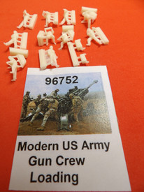 US Gun/Artillery Crew Loading Modern Trident 96752 Resin 1/87 Unassembled Kit