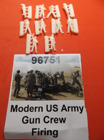 US Gun/Artillery Crew Firing Modern Trident 96751 Resin 1/87 Unassembled Kit