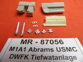 M1A1 Abrams USMC Deep Fording Shafts MRModels 87056 Resin 1/87 Unassembled Kit