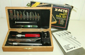 X-Acto Basic Hobby Tool Set. 16 Pcs In Wood Box, X5076