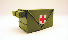 S-280 Shelter Red Cross Trident 90363 Plastic 1/87 Scale Assembled Model