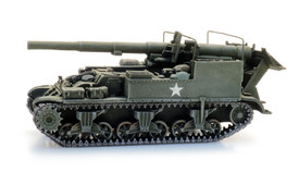 US M12 155mm Gun Motor Carriage Artitec 387.78 Assembled Hand Painted 1/87